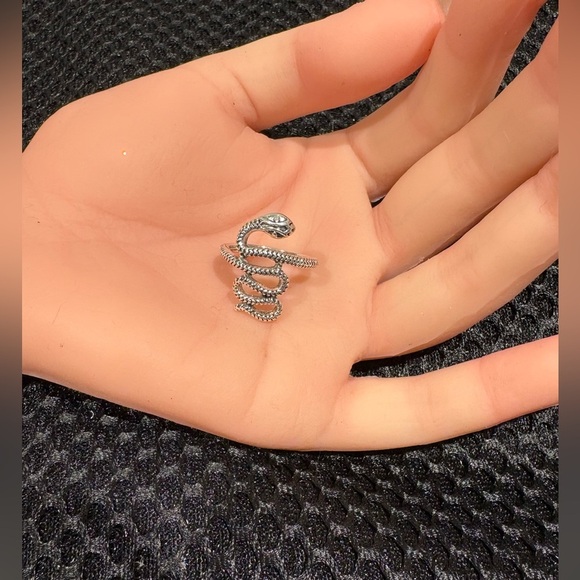 Silver Tone Snake Ring - Picture 4 of 8